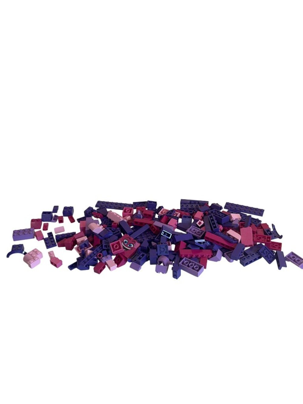 LEGO Lot of Purple and Pink Pieces Bulk Mixed Lot for Building Custom Projects